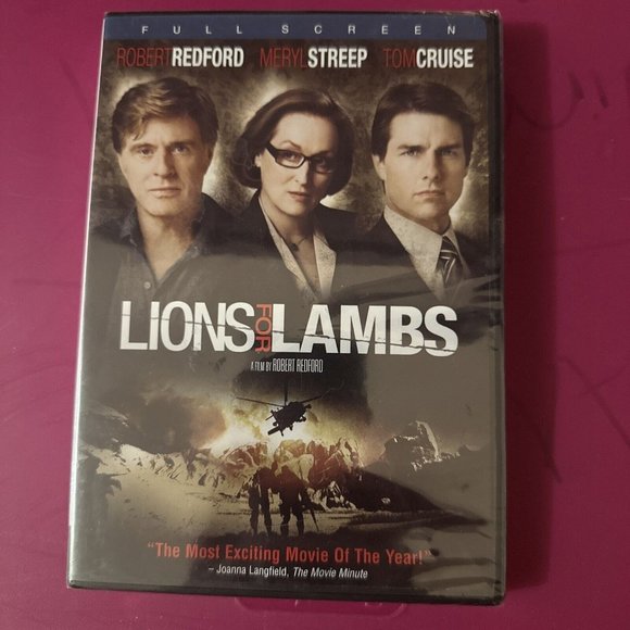 Lions for Lambs (DVD, 2009, FS) Tom Cruise, Meryl Streep, Robert Redford - Picture 1 of 4
